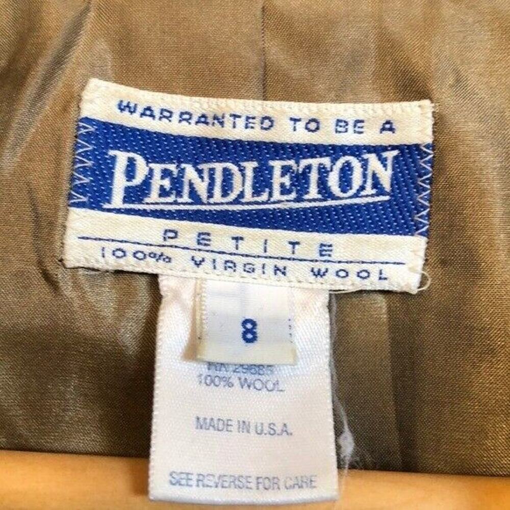 Pendleton petite virgin wool button down jacket B… - image 3
